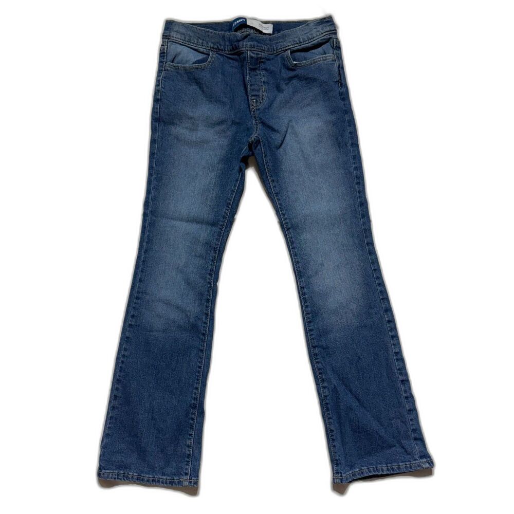 Old Navy Girls WOW Bootcut Jeans XL 14-16 Blue Pull On Stretch 26 Inseam